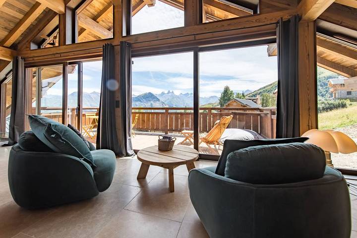 Chalet pour 14 personnes, avec sauna et balcon, adapté aux familles à Fontcouverte-la-Toussuire - 3