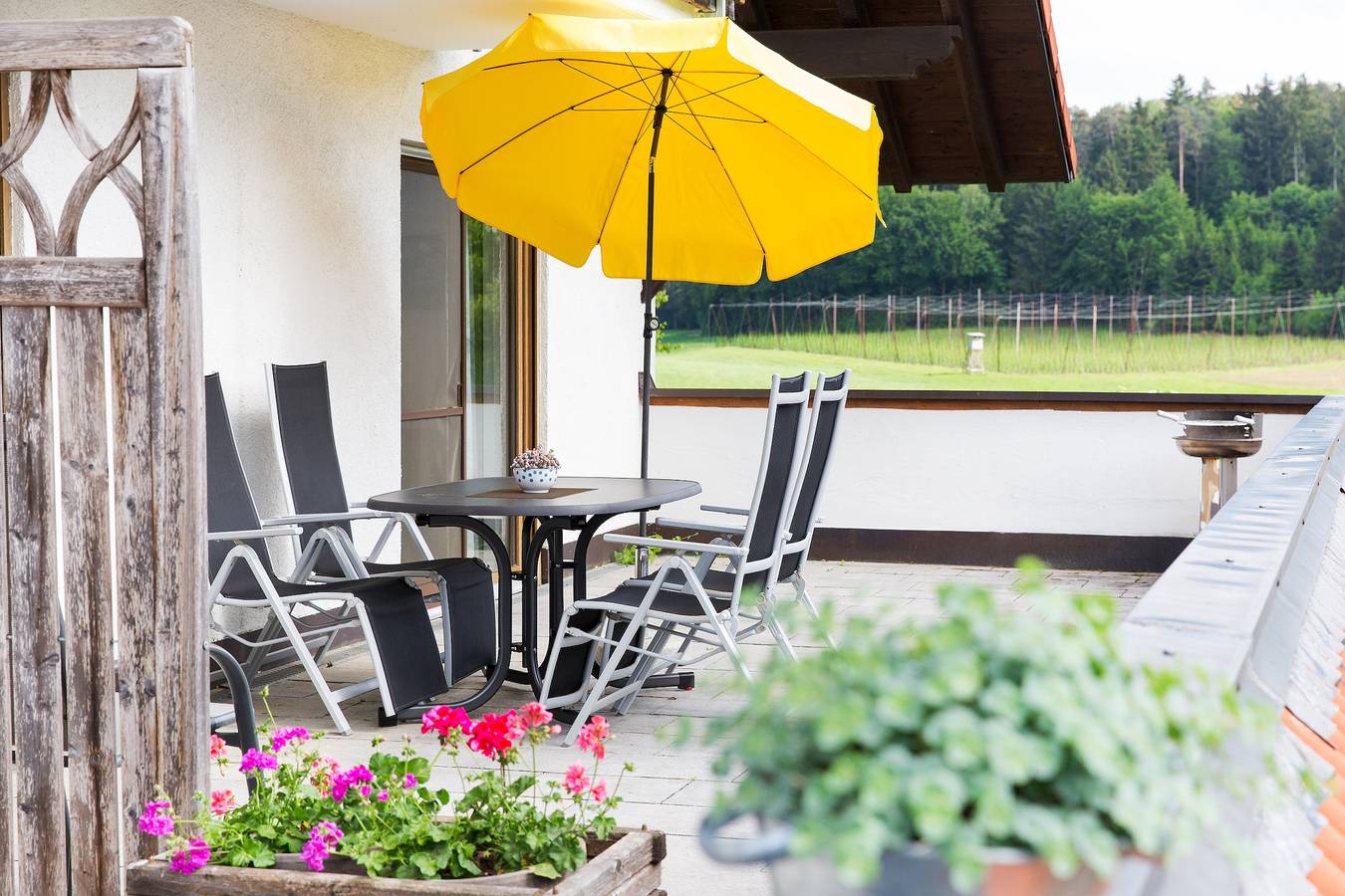 Ganze Ferienwohnung, Ferienhof Egger - Im Wiesle, 65qm, 2 Schlafzimmer, max. 4 Personen in Tettnang, Region Bodensee-Oberschwaben