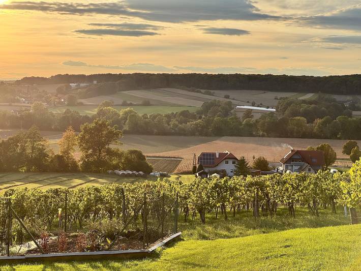 Ferienhaus für 9 Personen, mit Balkon und Terrasse sowie Garten und Ausblick