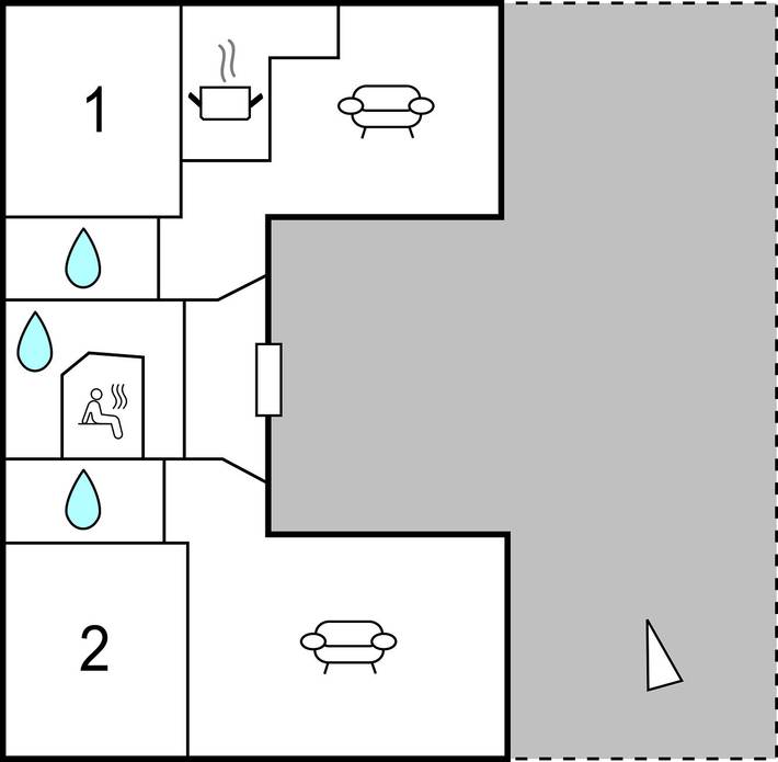 Ferienhaus für 4 Personen, mit Terrasse und Sauna in Schweden - 3