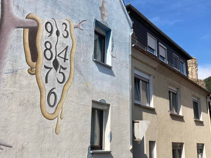 Ferienwohnung für 3 Personen, mit Balkon und Terrasse sowie Garten in Oberwesel