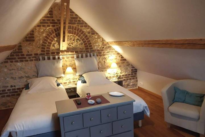 Location de vacances pour 3 personnes, avec Balcon à Mentheville