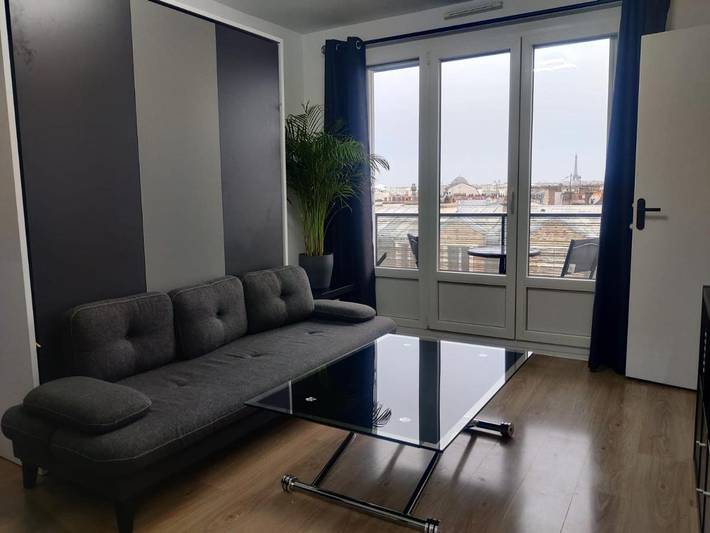 Location de vacances pour 2 personnes, avec vue et balcon à Puteaux