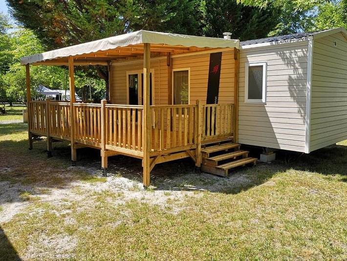 Mobil home pour 6 personnes, avec bassin pour enfant à Parentis-en-Born - 2
