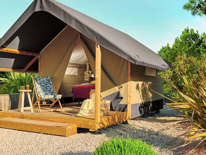Camping Domaine De La Cigaliere - Wohnzelt auz holz 2 personen - Mini-Lodge (Unverbindliche Fotos: wird gerade eingerichtet) in Le Cannet-des-Maures, Draguignan Region