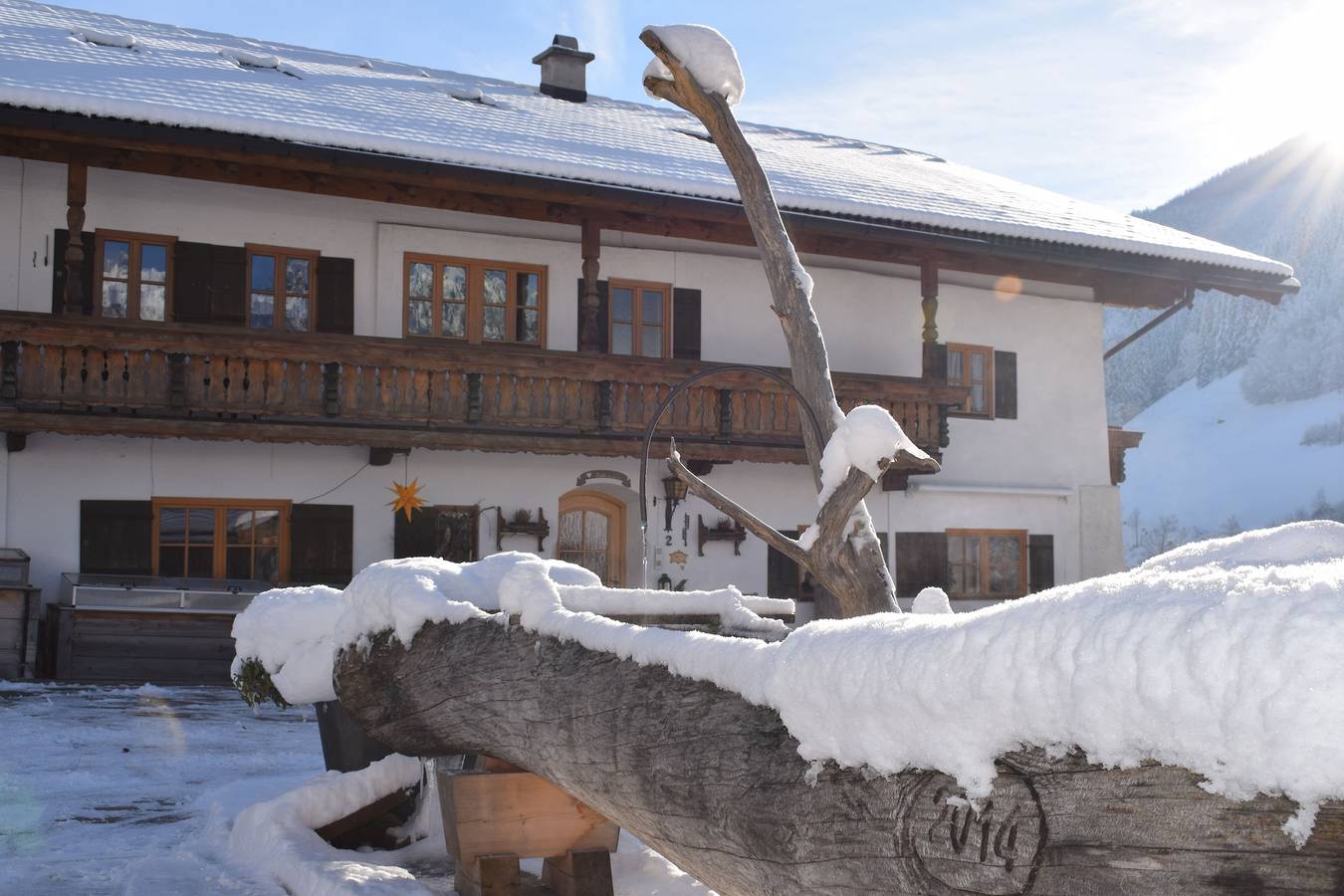 Mayringerlehen - Doppelzimmer Nr.12, Dusche/Wc/Balkon, 16 qm, Tv, Safe, Kühlschrank, Obergeschoss in Ramsau bei Berchtesgaden, Berchtesgadener Alpen