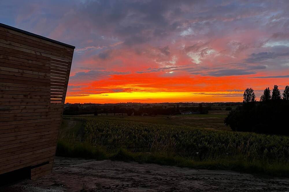 Unique & tranquil vineyard cabin getaway in Berson, Región de Blaye