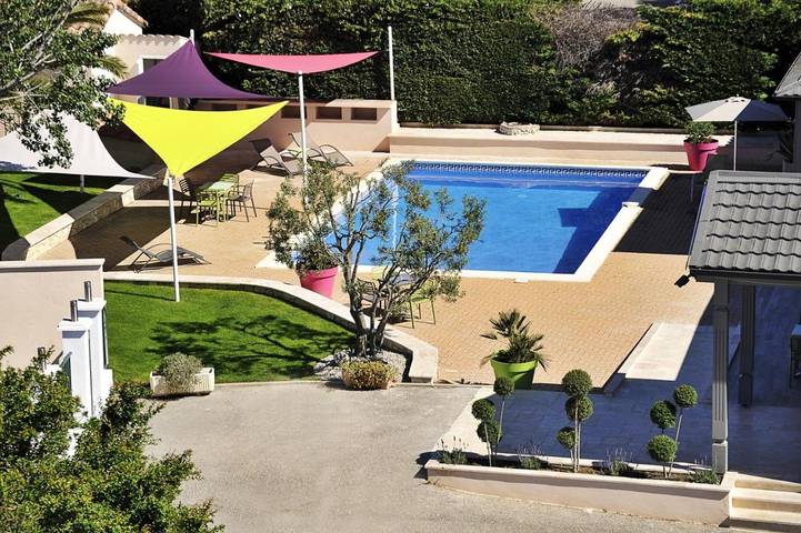 Appartement de vacances pour 2 personnes, avec Terrasse ainsi que Jardin et Piscine
