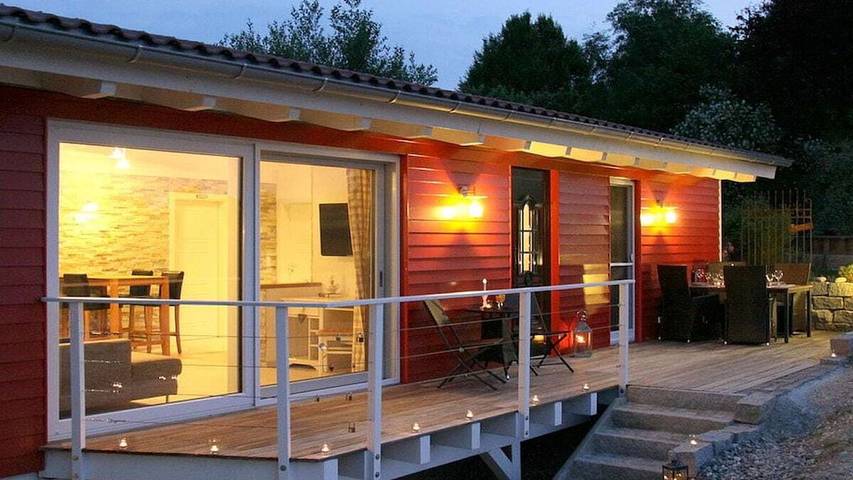 Ferienhaus für 4 Personen, mit Terrasse und Sauna in Welden