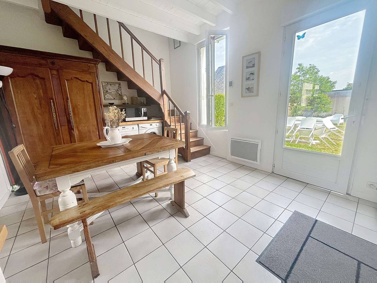 Encantadora villa con jardín, tranquila, a 200m de la playa y 1km del centro in Jullouville, Côte de la Déroute