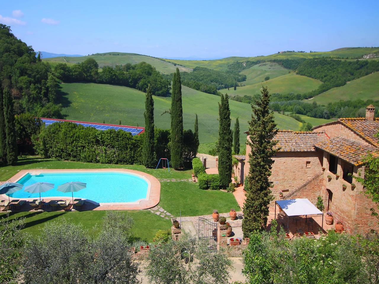 Casale in Toscana vicino Bibbiano in San Giovanni d'Asso, Montalcino