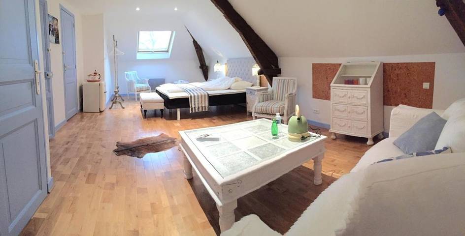 Gîte pour 8 personnes, avec jardin et piscine, animaux acceptés à Saint-Pantaléon-de-Larche - 4