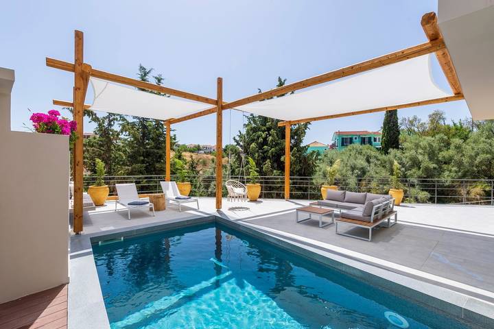 Filter.villa.villa for 3 people, with Balcony and Hot tub in Meganisi