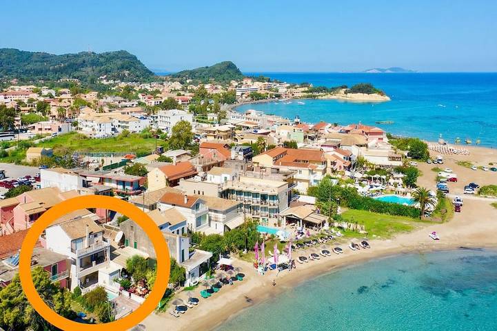 Holiday rental for 8 people, with balcony and garden in Sidari