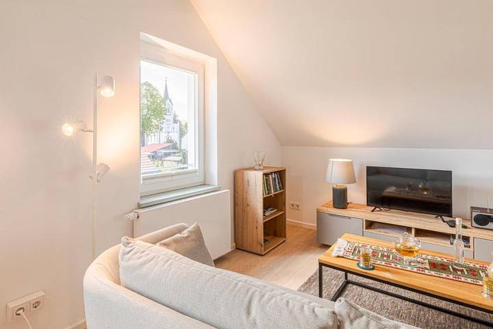 Ferienwohnung für 2 Personen, mit Garten und Ausblick