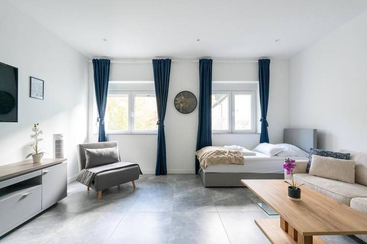 Ferienwohnung fĂŒr 7 Personen, mit Ausblick und Garten, mit Haustier