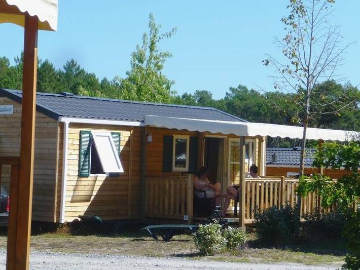 Mobil home pour 4 personnes, avec sauna et bassin pour enfant à Saint-Michel-Escalus - 2
