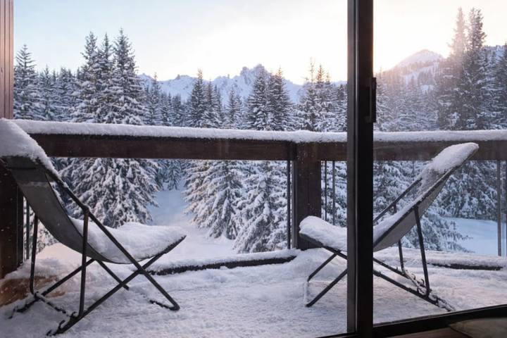 Gîte pour 7 personnes, avec balcon, adapté aux familles dans Courchevel 1850