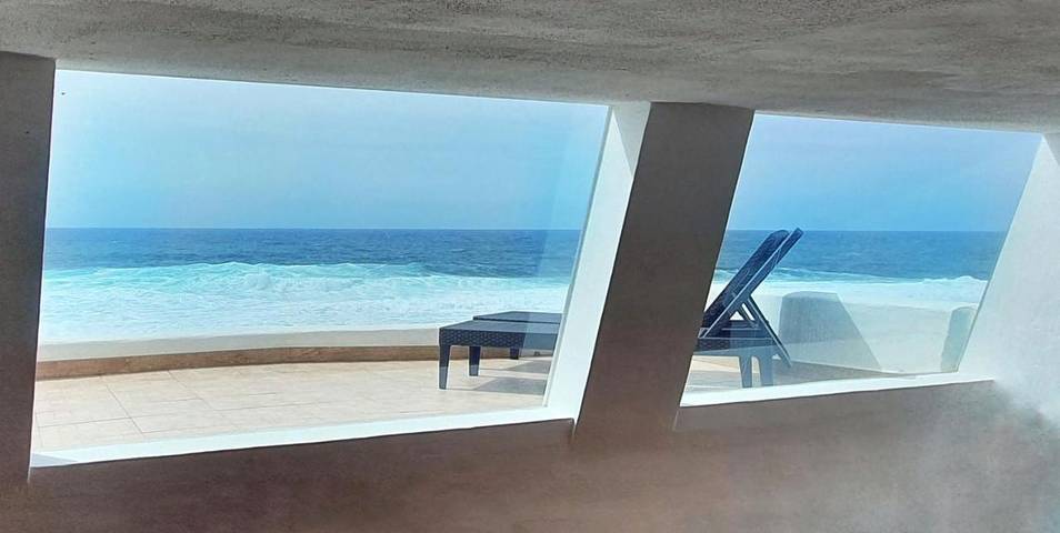 Location de vacances pour 4 personnes, avec Balcon ainsi que Terrasse et Vue à La Santa