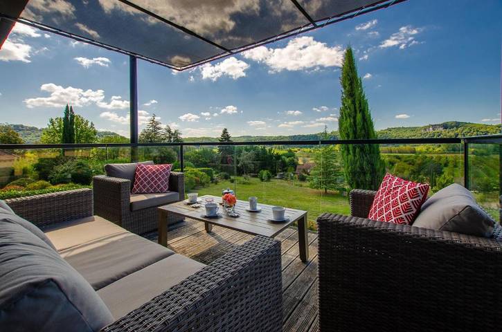 Chambre d’hôte pour 2 personnes, avec jardin et vue à La Roque-Gageac