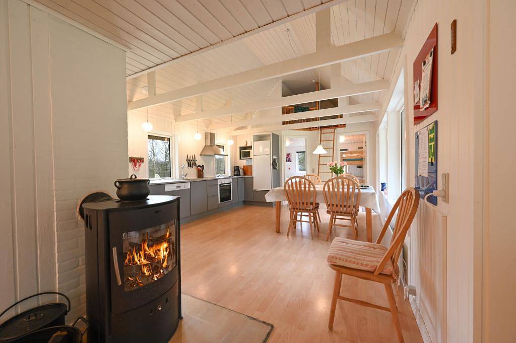 Gut geschützt liegendes Ferienhaus mit Reetdach und Sauna in Ulfborg, Holstebro und Umgebung