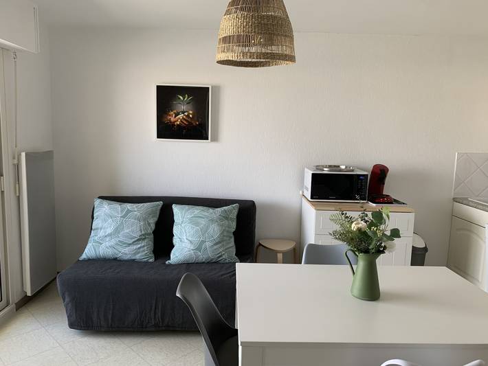 Apartamento entero, Apartamento F2 cerca de la playa con estacionamiento y mascotas permitidas in Fort-Mahon-Plage, Región de Abbeville