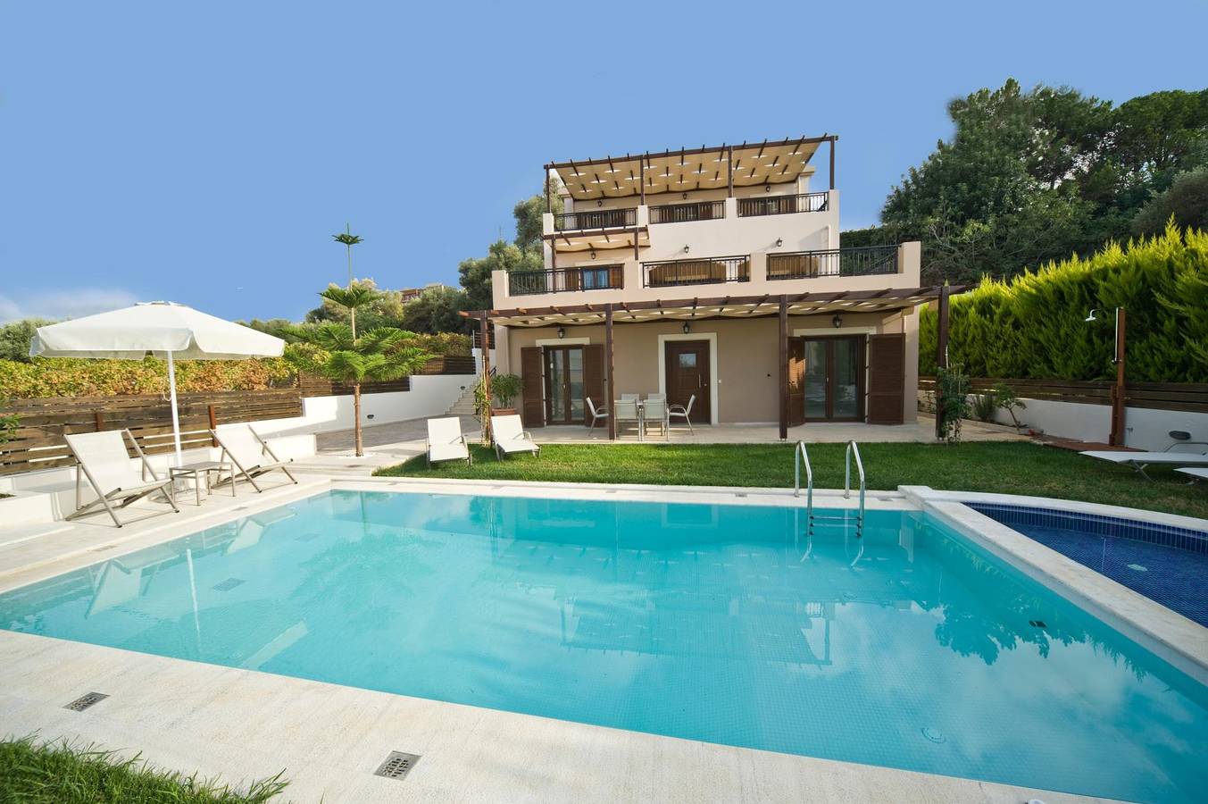 Villa voor 11 personen met terras in Pigianos Kampos, Rethymno en omgeving