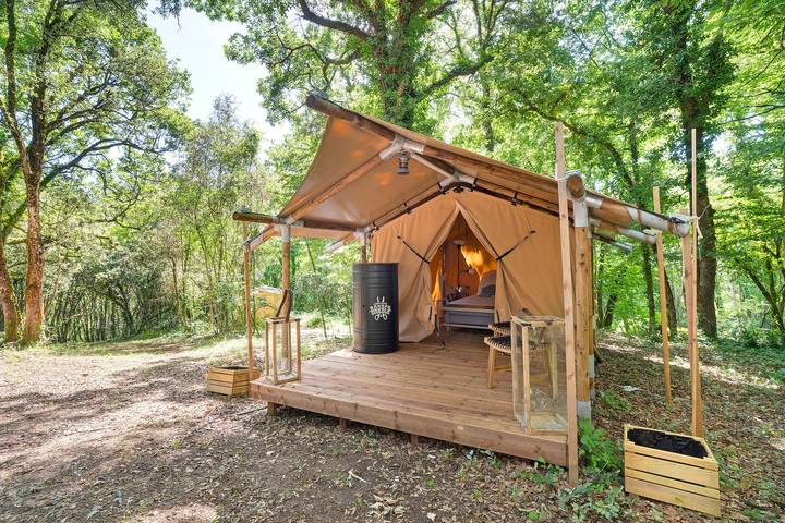 Camping pour 2 personnes, avec sauna et jardin, animaux acceptés - 1