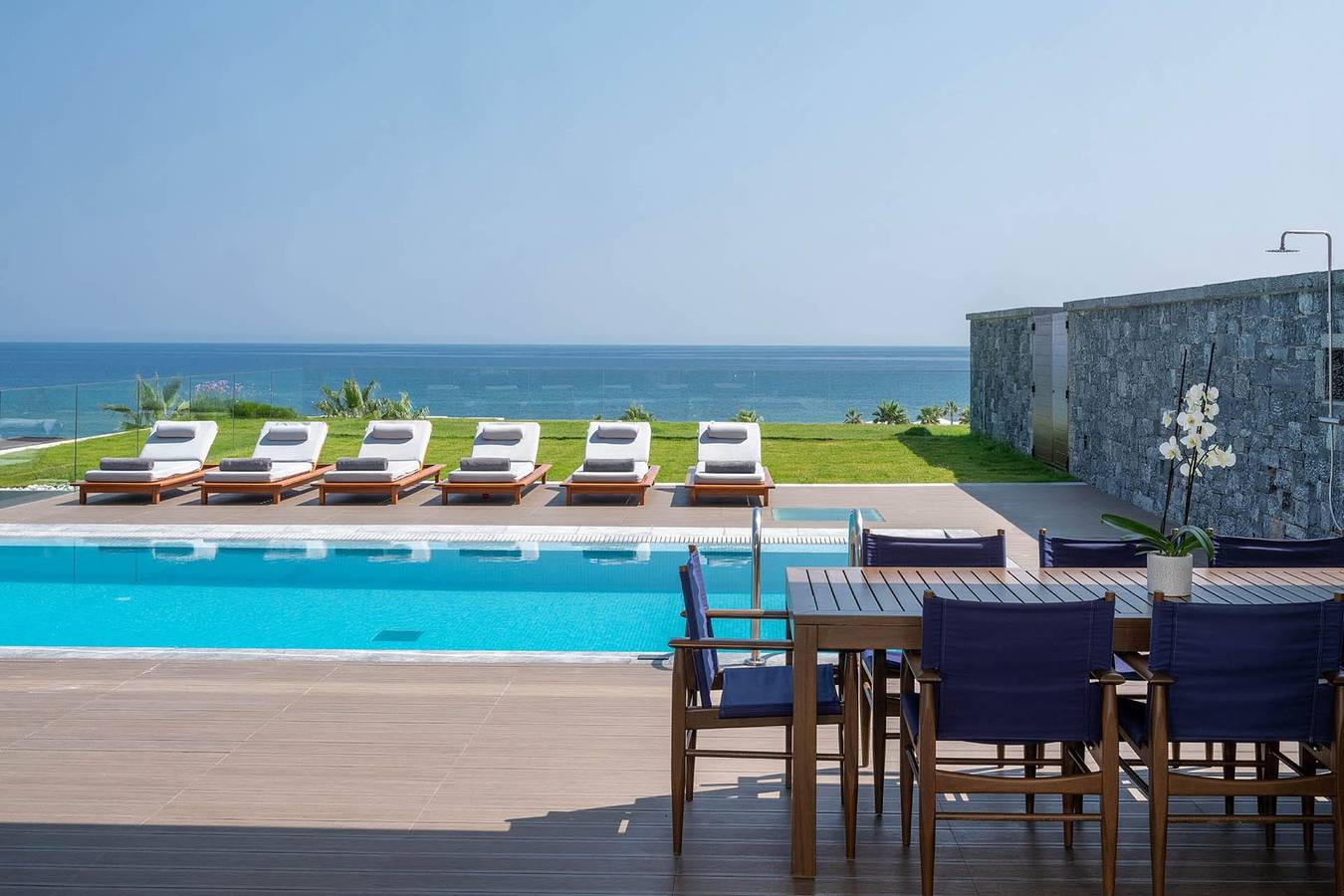 Splendid Crete Villa | Villa Serafina | 3 Bedrooms | Private Heated Pool | Private Sauna & Gym | Wonderful Sea Views | Heraklion in Stalida, Iraklio-Heraklio region