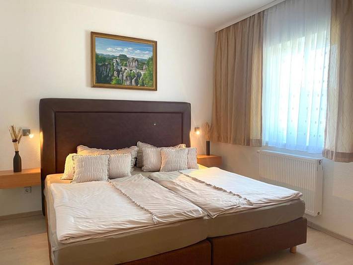 Ferienwohnung für 2 Personen, mit Balkon und Terrasse sowie Ausblick in Festung Königstein - 4