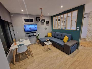 Gîte pour 3 personnes, avec terrasse dans Le Barachois Saint Denis