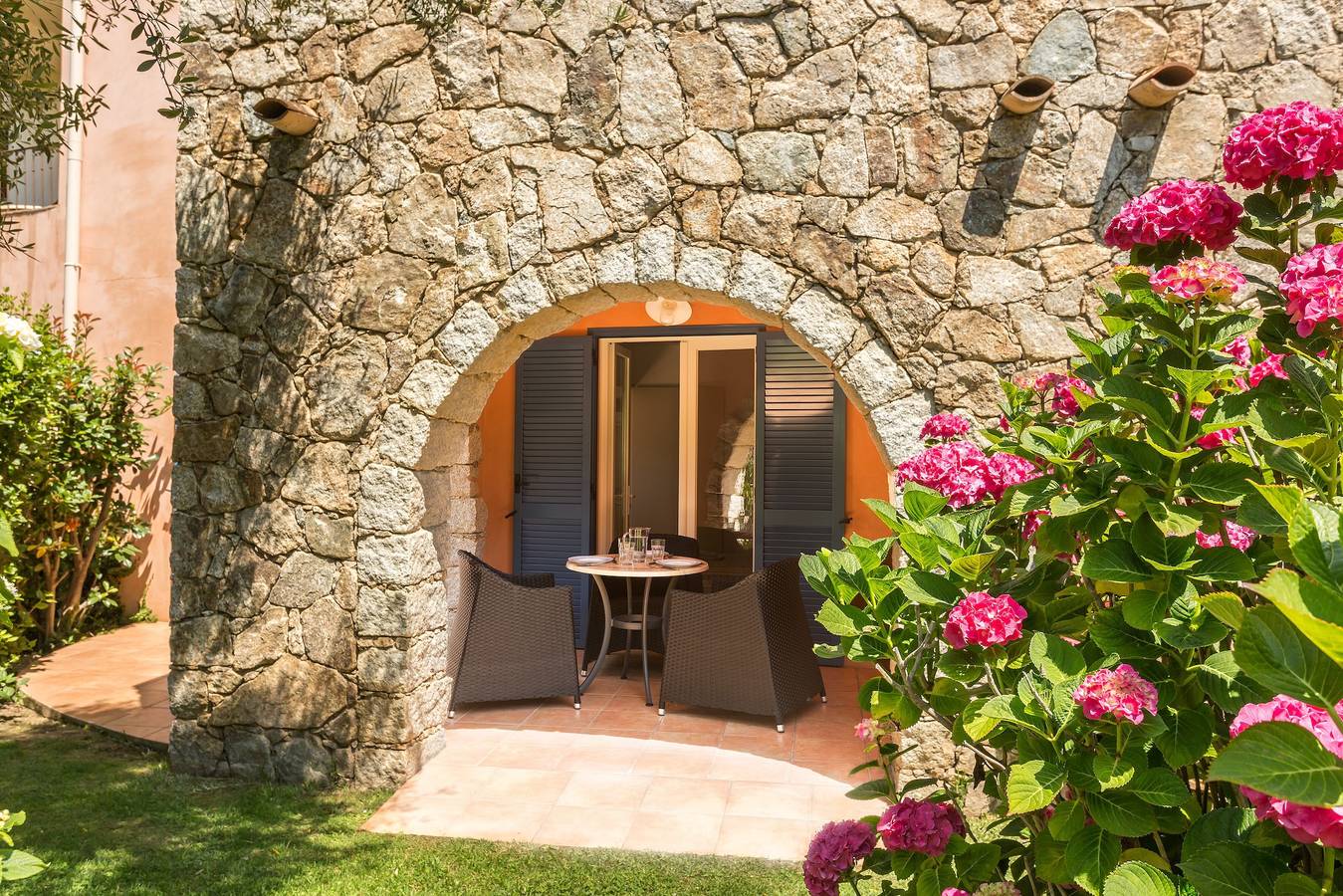 Studio 'A Merula - In Calvi' avec piscine partagée, balcon et climatisation in Calvi, Région de Calvi