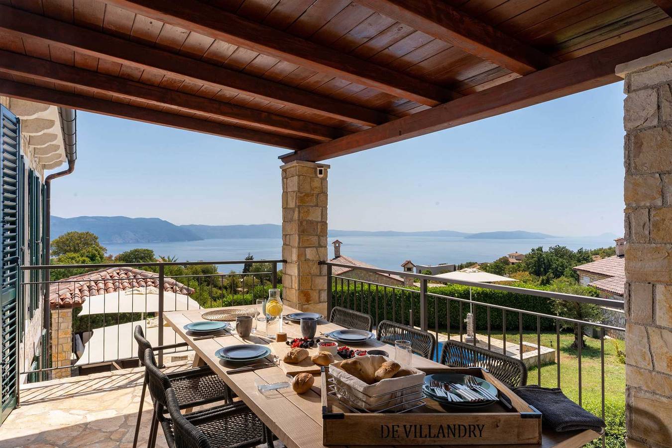 Fröhliche Meerblick-Villa Franka in ruhiger Lage in Rabac, Ostküste Istrien