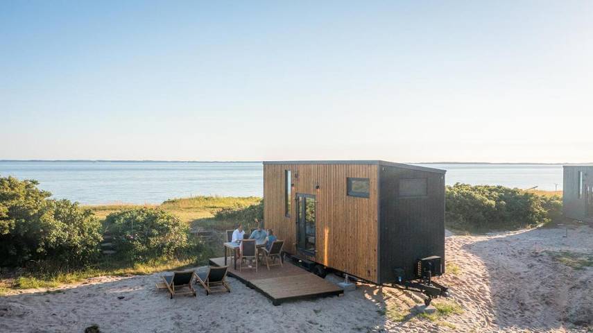 Camping für 4 Personen, mit Ausblick und Sauna sowie Terrasse in Dänemark an der Ostsee