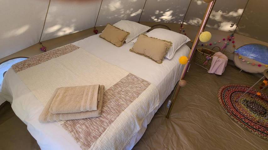 Tente pour 2 personnes, avec jardin et vue en Ille-et-Vilaine - 3