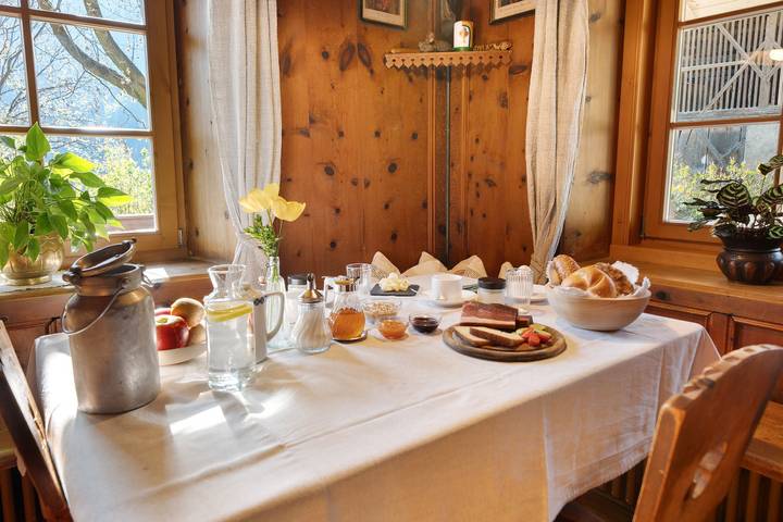 Quarto 'Mayrhof Lavendelzimmer' com vista para a montanha, jardim partilhado e Wi-Fi in San Pancrazio, Ortler Alps