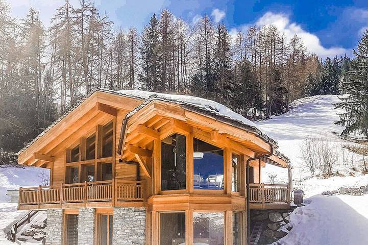 Chalet für 6 Personen, mit Balkon in der Schweiz