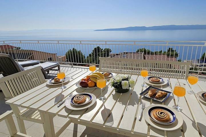 Villa pour 5 personnes, avec Balcon à Brela