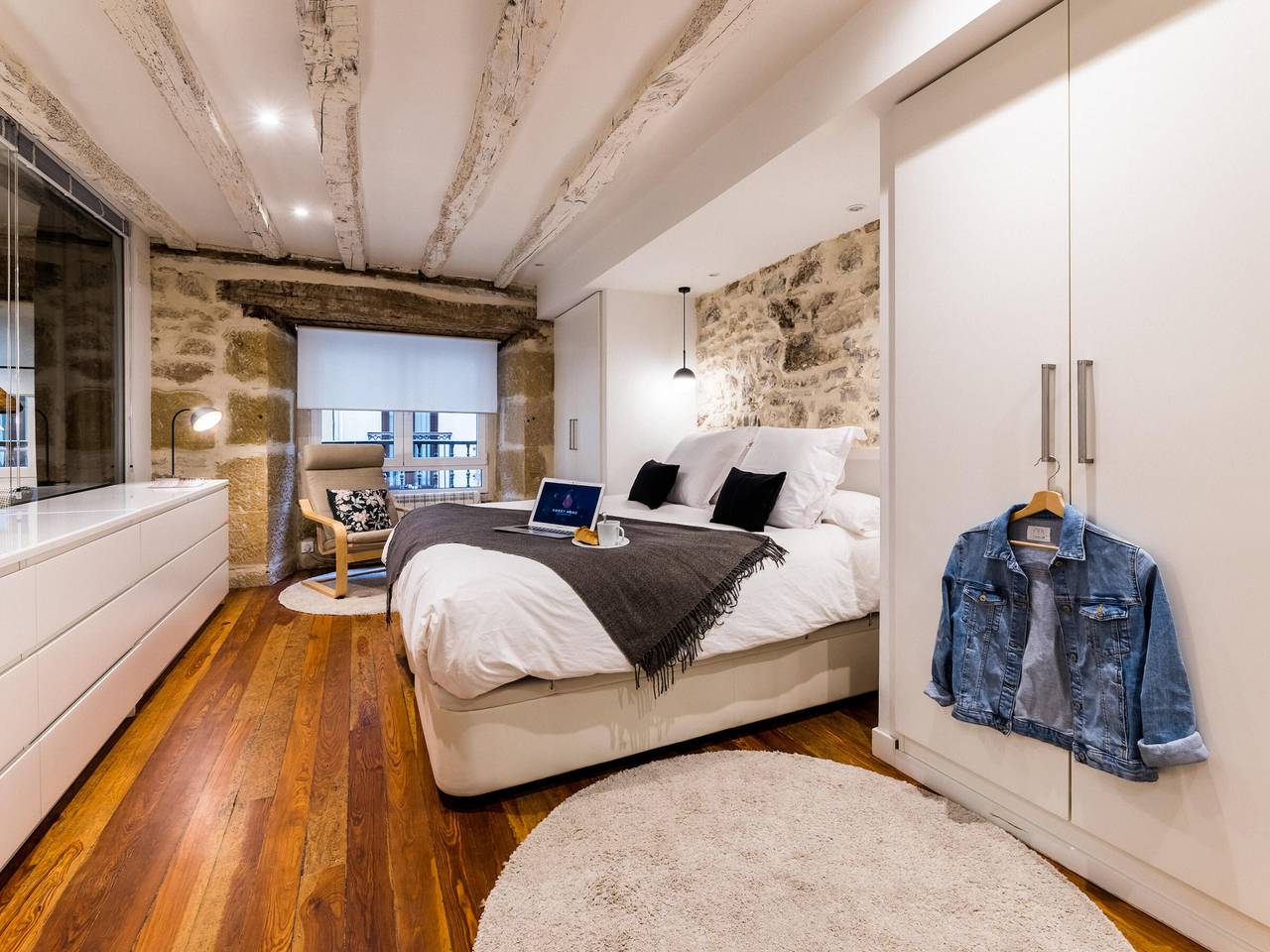 Ganze Wohnung, Moderne Wohnung 1 Min. zum Strand, im historischen Zentrum in Playa de la Concha, San Sebastian