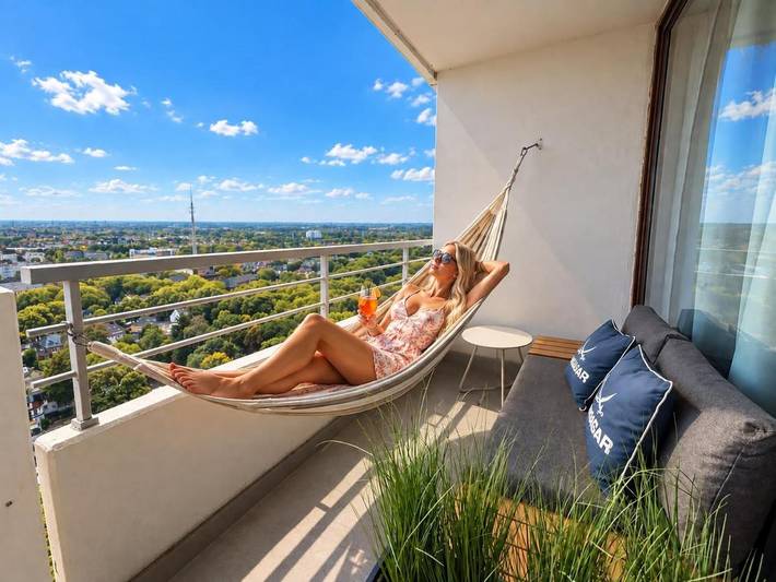 Ferienwohnung für 4 Personen, mit Balkon und Garten sowie Ausblick in Gelsenkirchen - 2