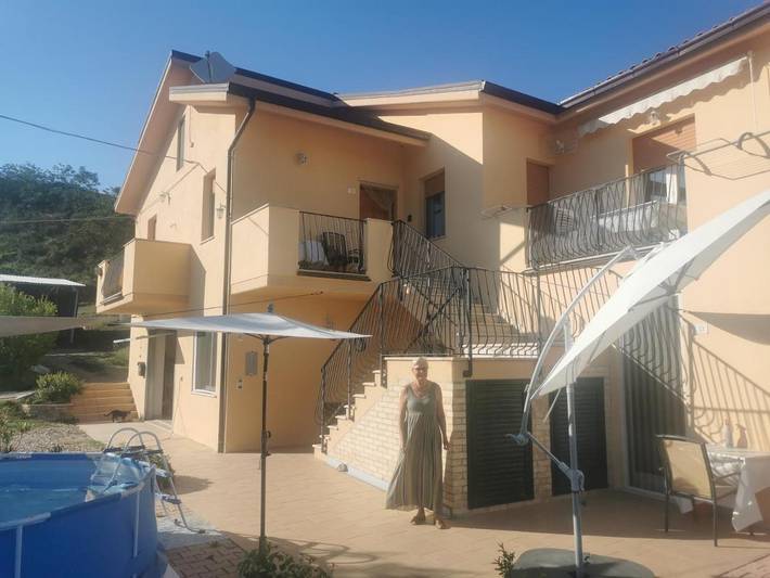 Ferienwohnung für 5 Personen, mit Pool und Garten sowie Ausblick - 1