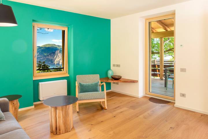 Chalet für 5 Personen, mit Terrasse und Garten sowie Seeblick am Gardasee - 4