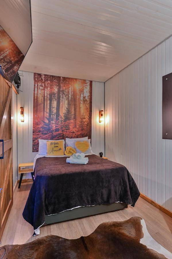 Lodge para 2 pessoas, com vista e jardim, com animais de estimação em Monte Verde