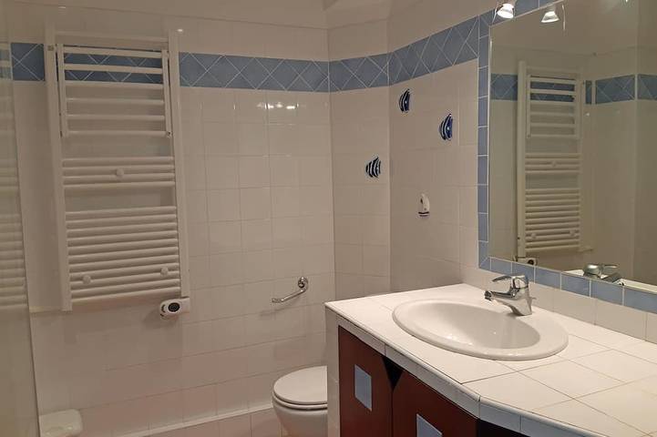Appartement entier, Porticcio: T2 de 45m2, terrasse, plage à pied, grand lit en 180 cm, wifi (fibre) in Porticcio, Grosseto-Prugna