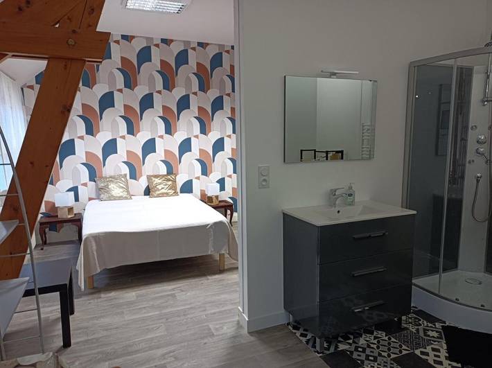Appartement de vacances pour 2 personnes, avec Terrasse ainsi que Jardin et Vue