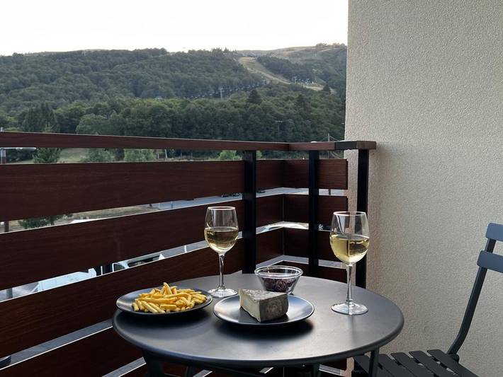 Studio pour 4 personnes, avec balcon