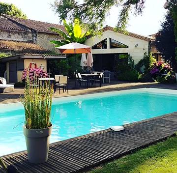 Chambre d’hôte pour 2 personnes, avec jardin et piscine à Ruch (homonymie)