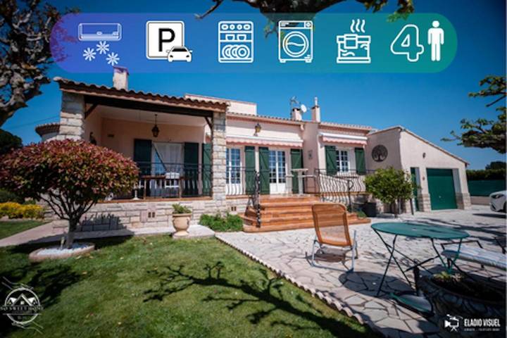 Location de vacances pour 4 personnes, avec Jacuzzi ainsi que Terrasse et Jardin à Bezouce