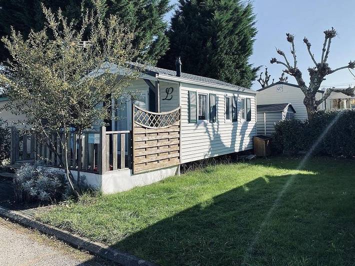 Camping Les Catalpas - Mobilheim 2 personen - H 28G Clim Conf 1 ch Ideal Paar Bett 160 in Fumel, Quercy