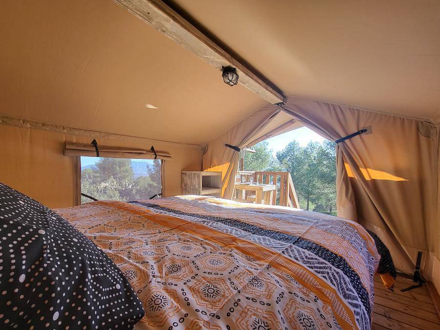 Camping Le Cézanne - Lodge 2 personen - Hochsitzlodge Cézanne in Puyloubier, Aix-en-Provence und Umgebung